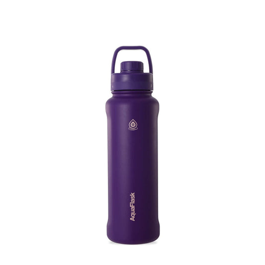 AquaFlask 1080ml (40oz) Stainless Steel Water Bottle with Sports Lid – Hot & Cold, Leakproof, BPA-Free
