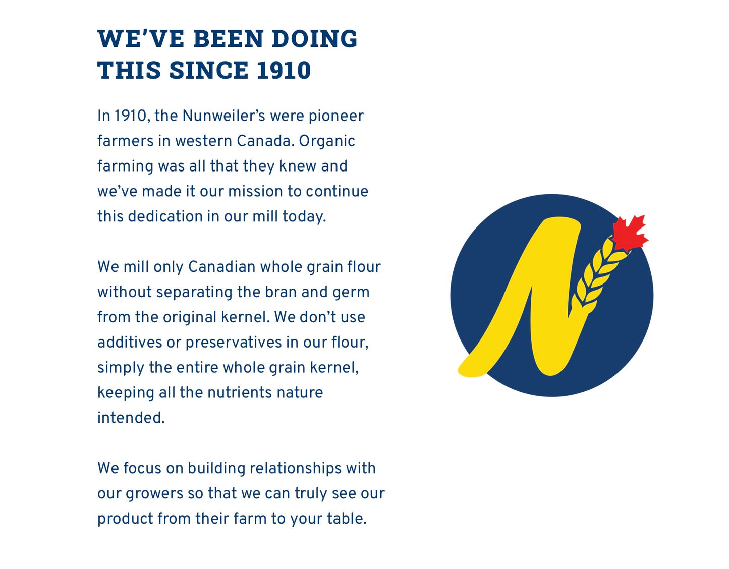 A Product of Canada- Nunweiller's Certified Organic Whole Grain Oat Flour, 1kg