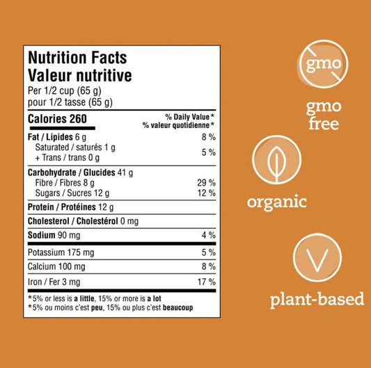 🇨🇦 Prana Maple Apple Organic Overnight Chia Oats with 12g Protein, 260g