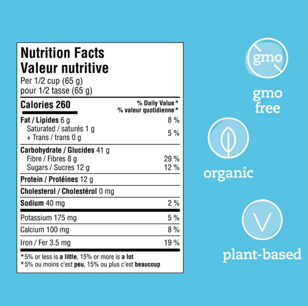 A Product of Canada- Prana Chocolatey Swirl Organic Overnight Chia with 12g Protein, 260g