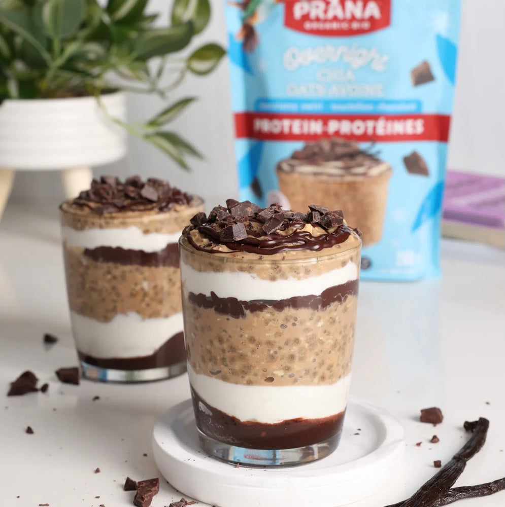 A Product of Canada- Prana Chocolatey Swirl Organic Overnight Chia with 12g Protein, 260g