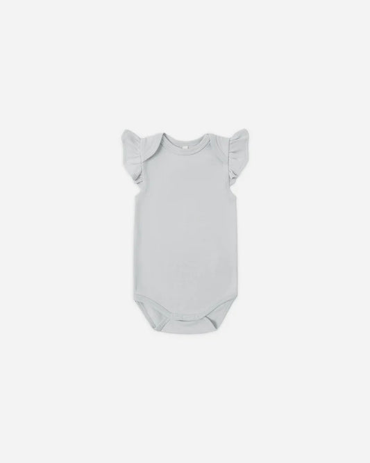 Flutter Sleeve Bodysuit | Sky | Quincy Mae