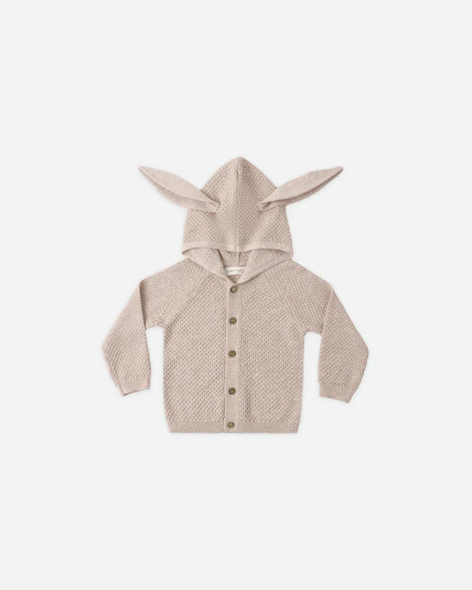 Bunny Knit Sweater | Heathered Latte | Quincy Mae