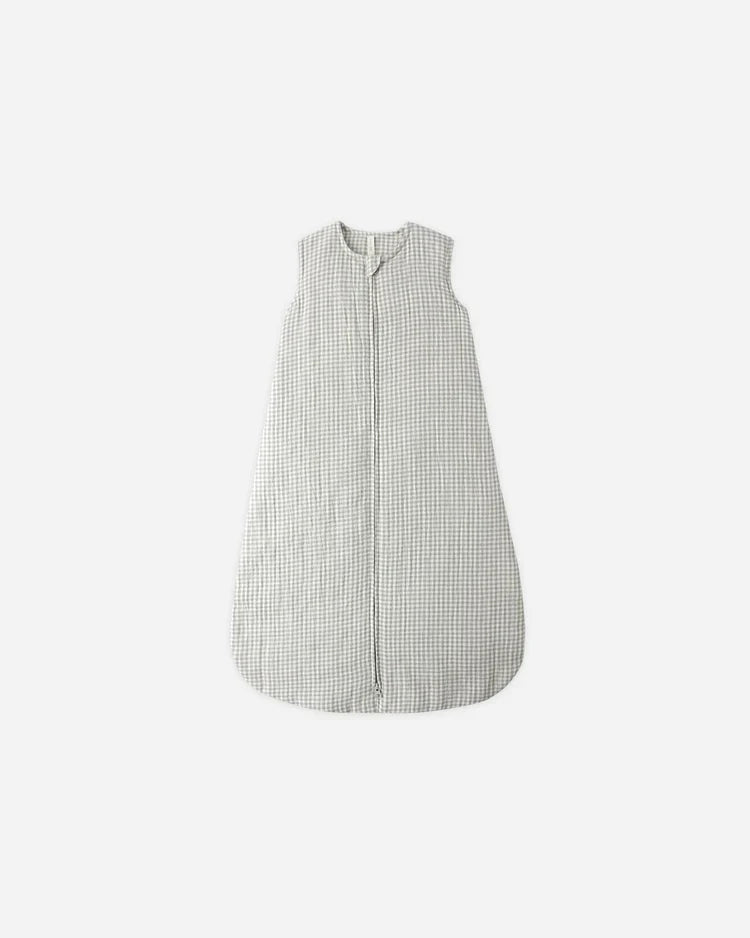 Sleep Bag | Sage Gingham | Quincy Mae
