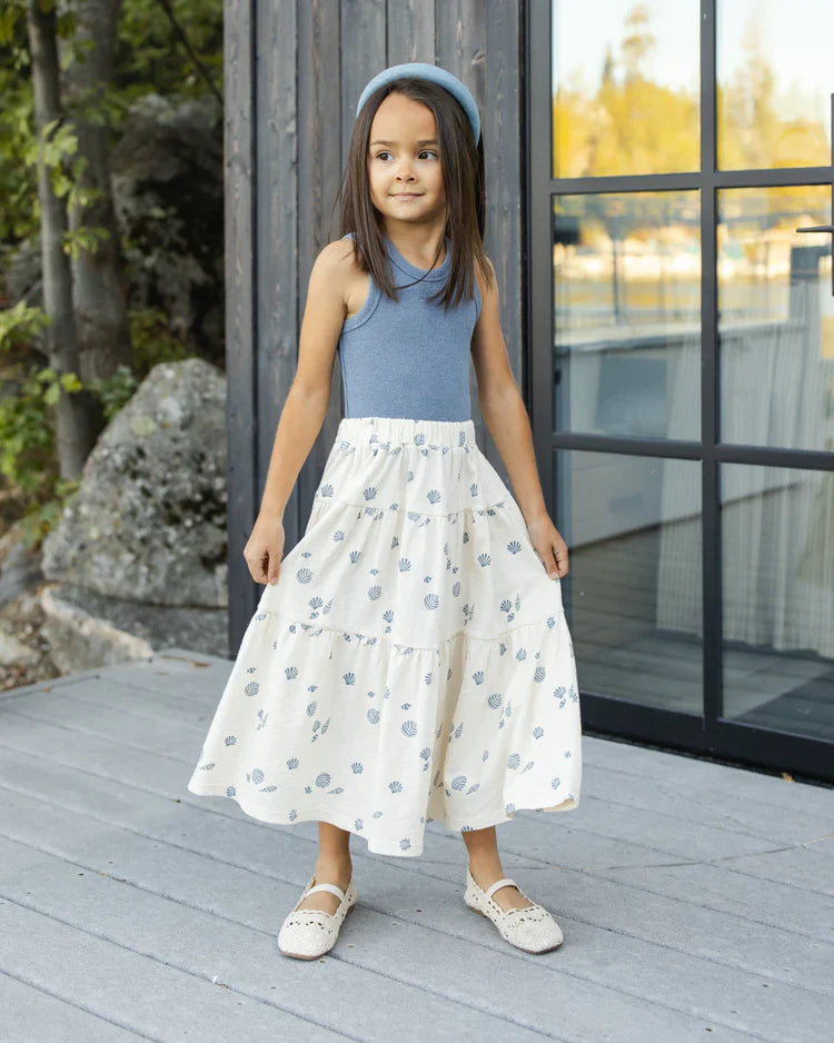 Ribbed Tank Set | Natural, Heathered Marine | Rylee & Cru