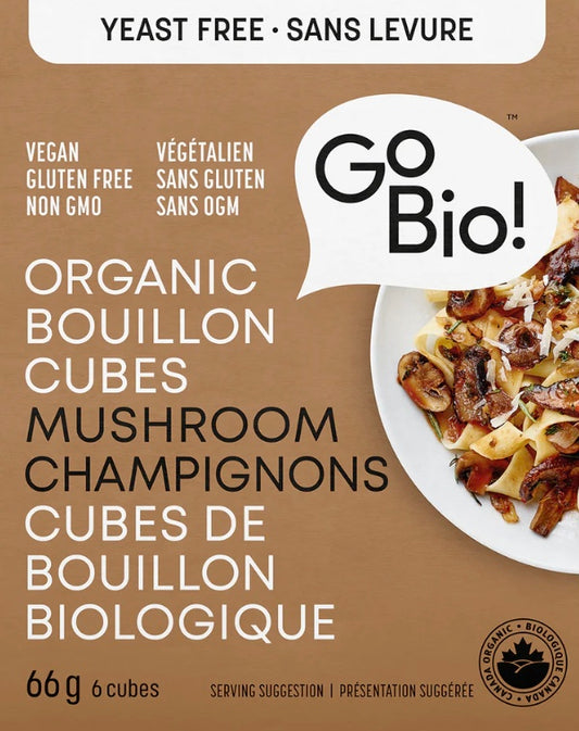 GoBio Vegan Organic Mushroom Bouillon Cubes- 66g