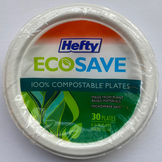 Plant Based Compostable 17cm Dessert Plate