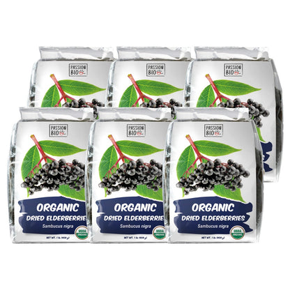 Organic Elderberries Dried 1 lb (454 g)