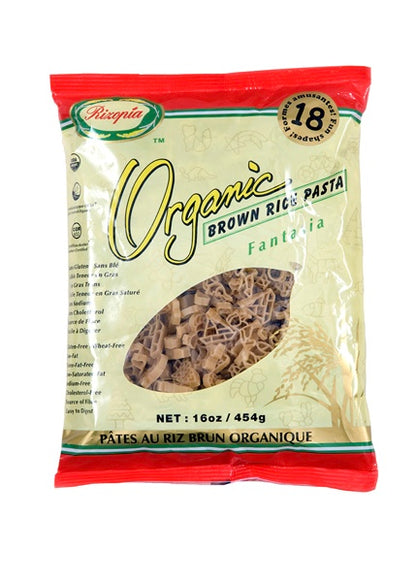 🇨🇦 Rizopia Certified Organic Gluten Free Brown Rice Fantasia Pasta, 454g