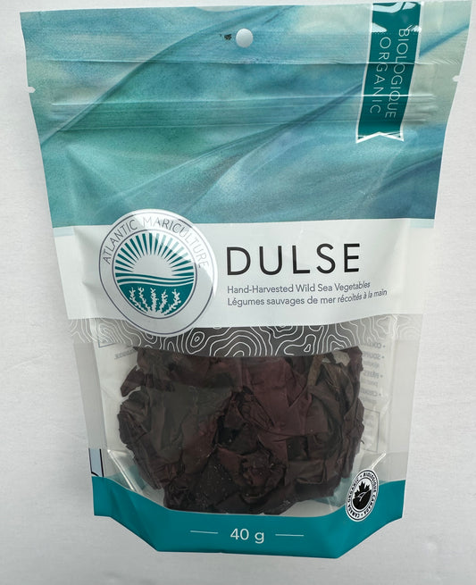 A Product of Canada-  Atlantic Mariculture Dulse, Certified Organic, Hand Harvested Sea Vegetables, 40g