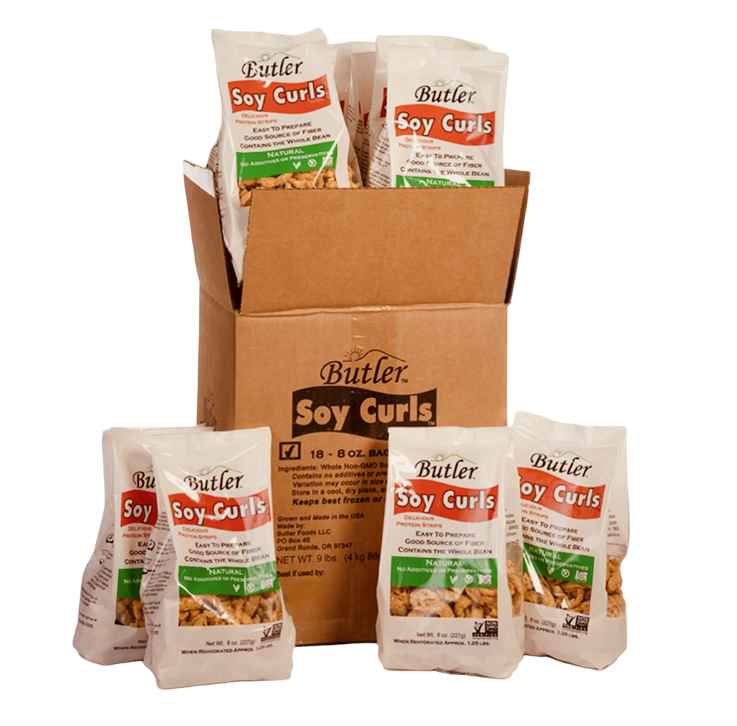 Soy Curls, Butler, Case Pack- 18 Bags x 227g 💥$10.00 Off Shipping!💥 ...
