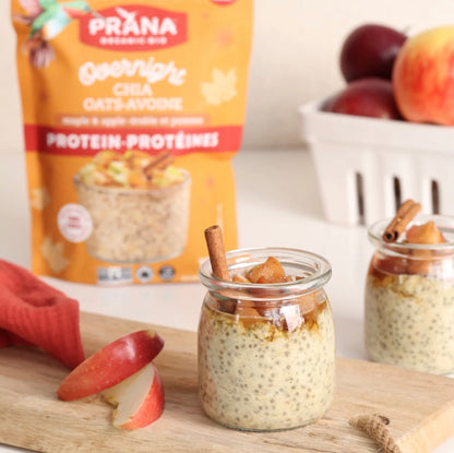 🇨🇦 Prana Maple Apple Organic Overnight Chia Oats with 12g Protein, 260g
