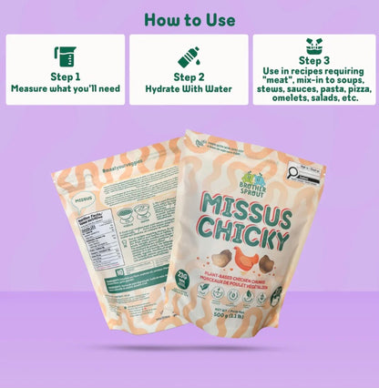 🇨🇦 Brother Sprout Missus Chicky Plant Based Chik'n Chunks, 500 g