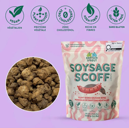 Brother Sprout Soysage Scoff, 500g, Best Before Oct 30/26