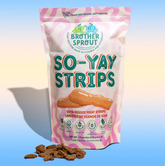 🇨🇦 Brother Sprout So-Yay Strips, Plant Based Soy Strips, 500g