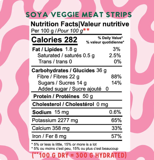 🇨🇦 Brother Sprout So-Yay Strips, Plant Based Soy Strips, 500g