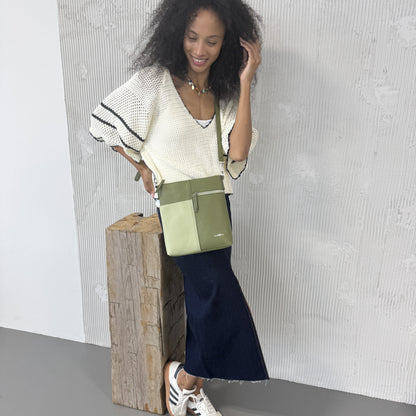 Barrie Two-Tone Crossbody Bag