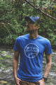 LOGO - Heather Blue - Unisex Eco Tee