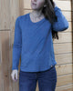 Women's Eco Long Sleeve Tee - Blank Apparel - Heather Teal