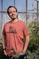 RACCOON- Unisex Eco Tee - Heather Rust