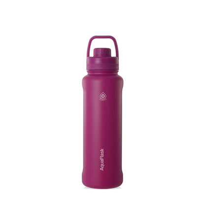 AquaFlask 1080ml (40oz) Stainless Steel Water Bottle with Sports Lid – Hot & Cold, Leakproof, BPA-Free