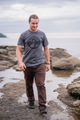 BIKE WORLD - Unisex Organic Cotton Tee - Storm Grey