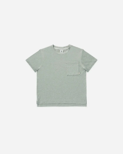 Cove Essential Pocket Tee | Heathered Sea Green | Rylee & Cru