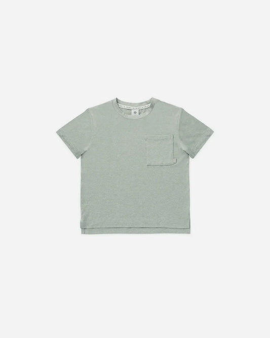 Cove Essential Pocket Tee | Heathered Sea Green | Rylee & Cru