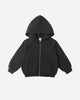 Zip Raglan Hoodie | Black | Rylee & Cru