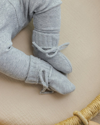 Ribbed Top+ Legging Set | Dusty Blue | Quincy Mae