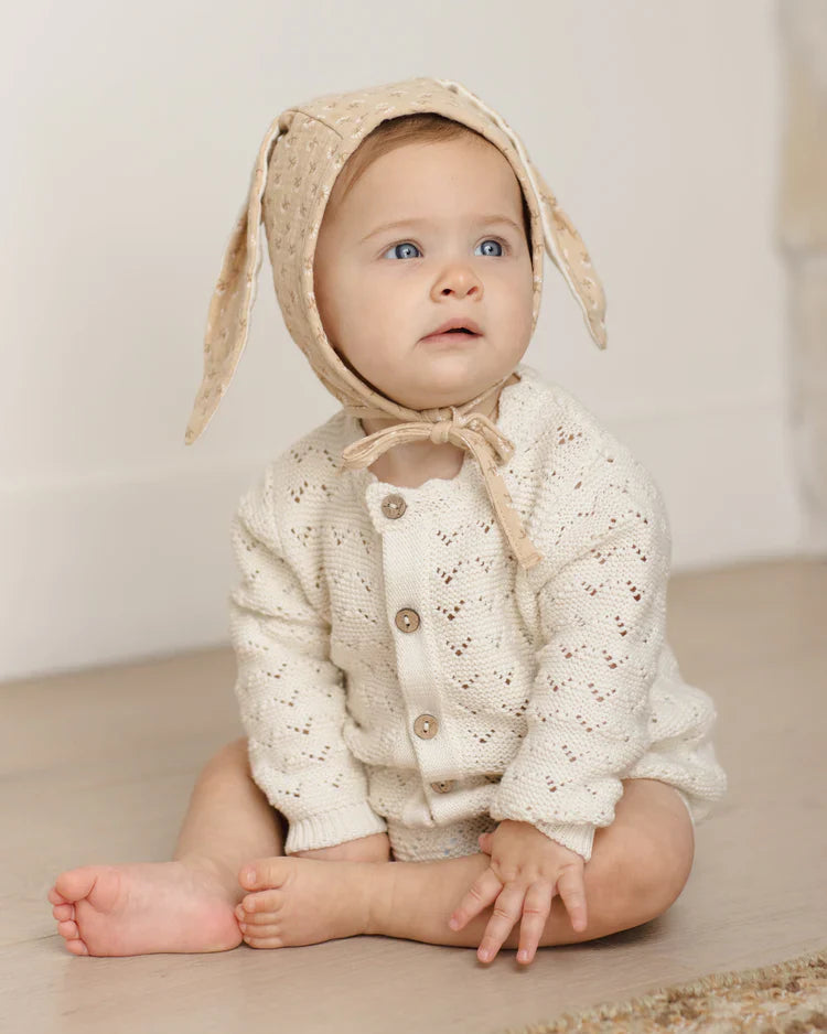 Knit Cardigan | Natural | Quincy Mae