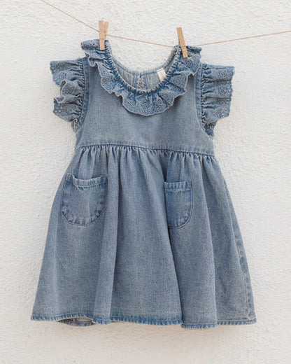 Sophie Dress | Lightweight Denim | Quincy Mae