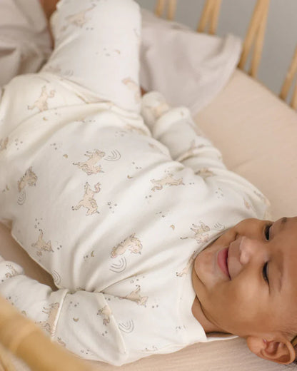 Quincy Mae Organic Cotton Pajama Set — Unicorns
