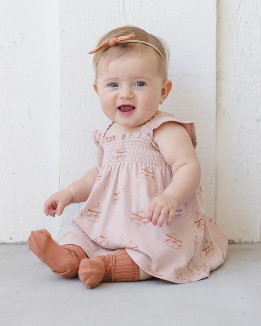 Quincy Mae Smocked Jersey Dress — 100% Organic Cotton