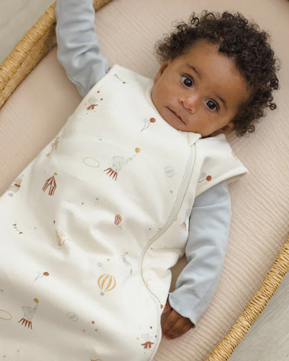 Wrap Top + Footed Pant Set | Sky | Quincy Mae