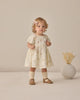 Quincy Mae Bella Dress — Organic Cotton, Balloon Sleeves