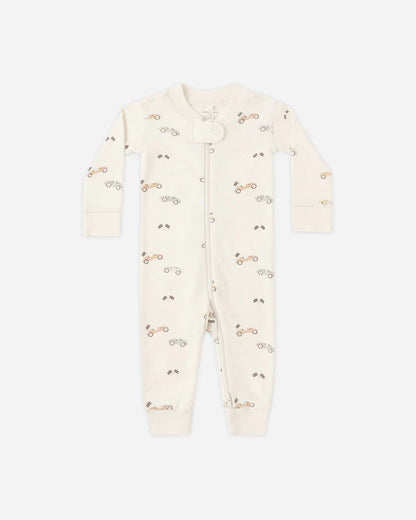Zip Longsleeve Sleeper | Race Car | Quincy Mae