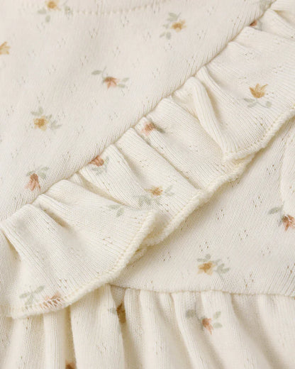 Sleeveless Ruffle V Dress | Petit Fleur | Quincy Mae