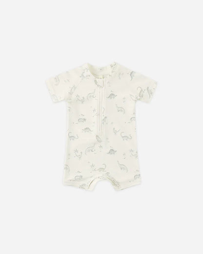 Zip Rashguard One-Piece | Dinosaur | Quincy Mae