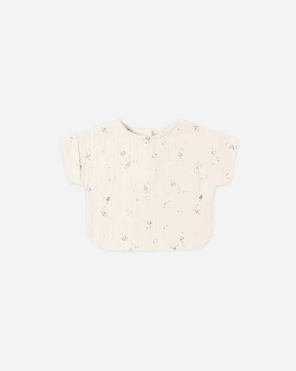 Woven Boxy Top | Space | Quincy Mae