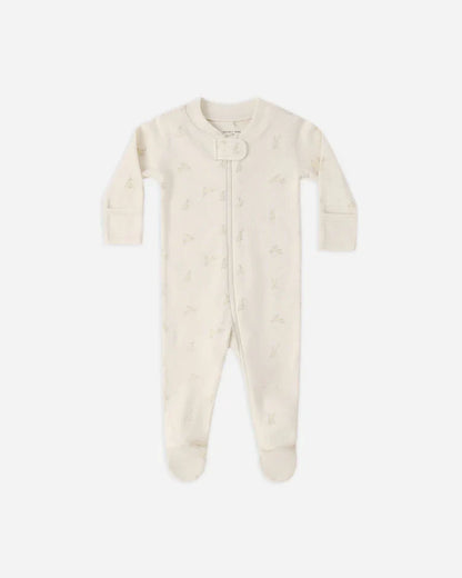 Zip Long Sleeve Sleeper Footie | Bunnies | Quincy Mae