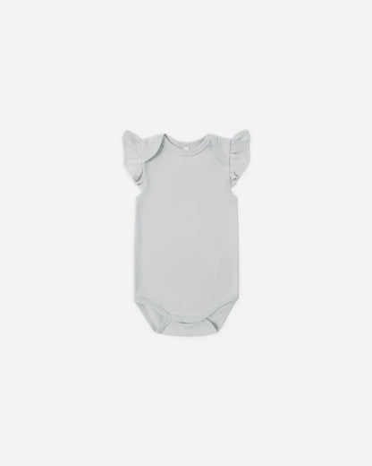 Flutter Sleeve Bodysuit | Sky | Quincy Mae