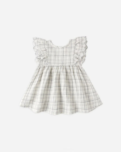 Alina Dress | Blue Plaid | Quincy Mae