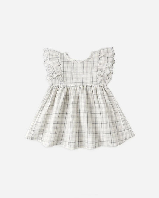 Alina Dress | Blue Plaid | Quincy Mae