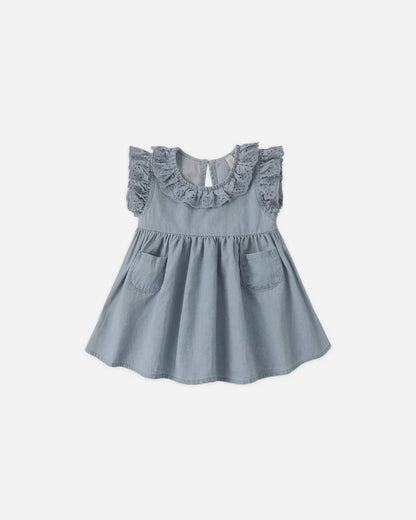 Sophie Dress | Lightweight Denim | Quincy Mae