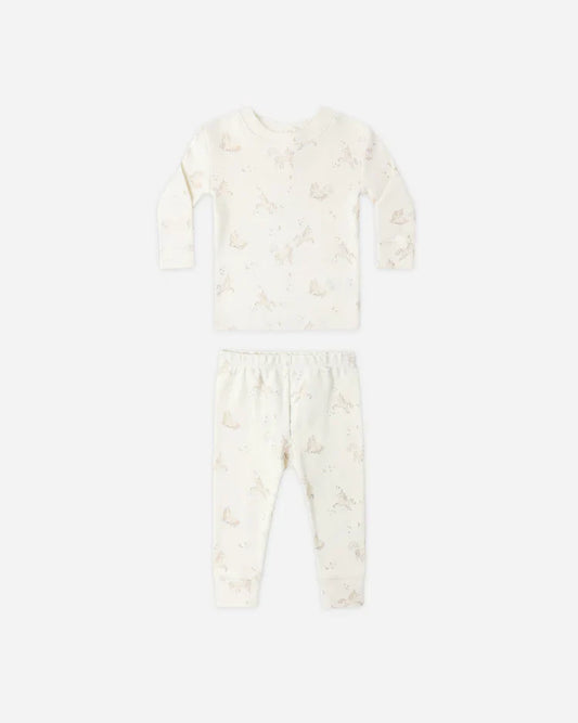 Quincy Mae Organic Cotton Pajama Set — Unicorns