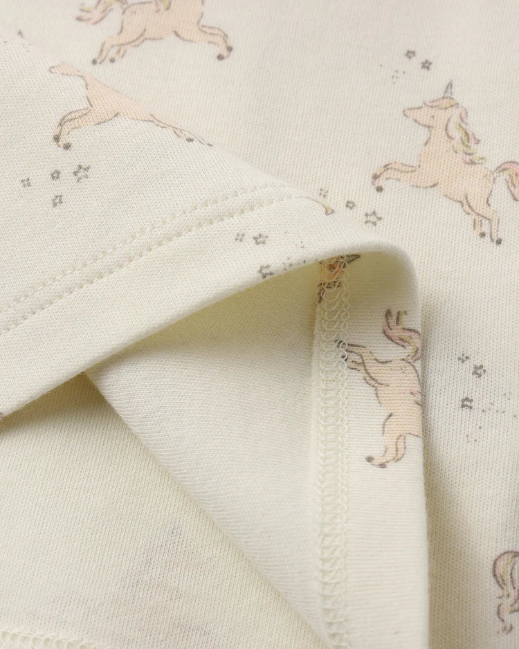 Quincy Mae Organic Cotton Pajama Set — Unicorns