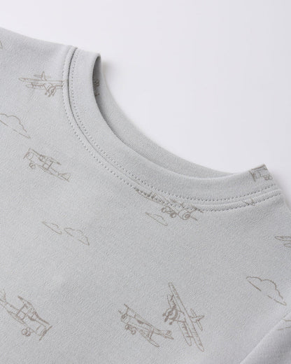 Jersey Pajama Set | Airplane | Quincy Mae
