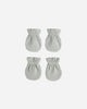 No Scratch Mittens Set | Sage Micro Stripe, Sage | Quincy Mae