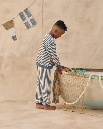 Relaxed Jogger | Marine Stripe | Rylee & Cru